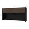 Bestar Connexion 71W Hutch for Narrow Desk Shell, Antigua & Black 93510-000052 - alternate 5